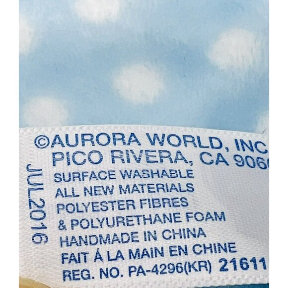 Aurora Precious Moments Praying Baby Boy Lovey Plush Security Blanket Blue 16 in - Picture 6 of 7